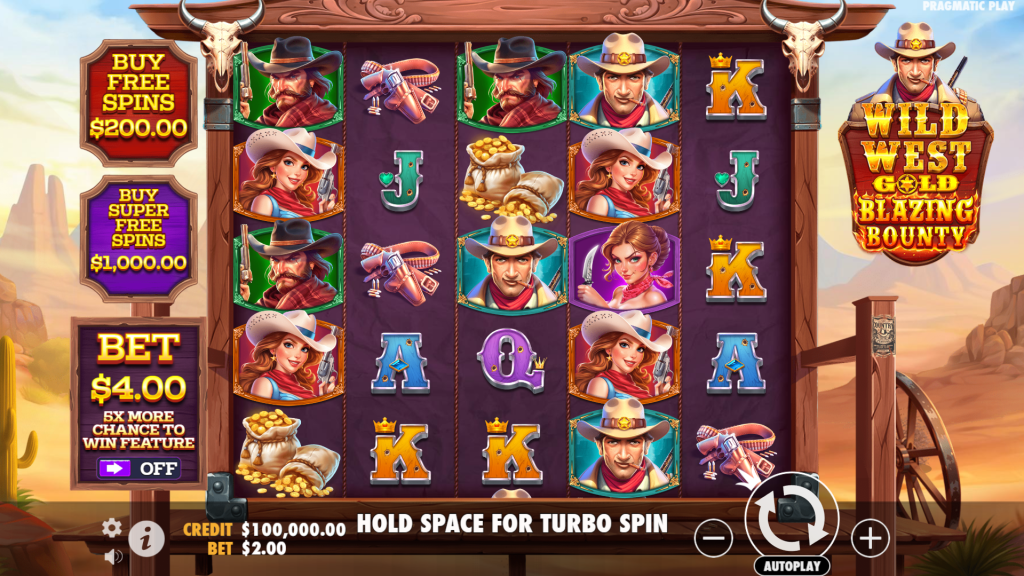 Wild West Gold Blazing Bounty Demo 